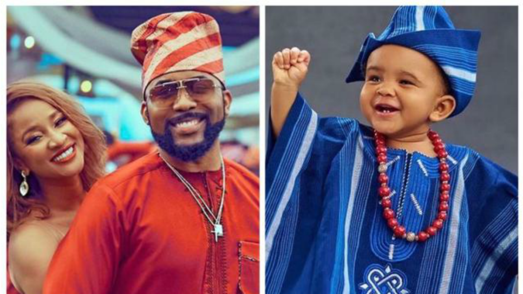 Banky W, Adesua Etomi finally reveal son's face - QED.NG